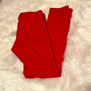 Size 3 Reg Red Straight Leg Jean